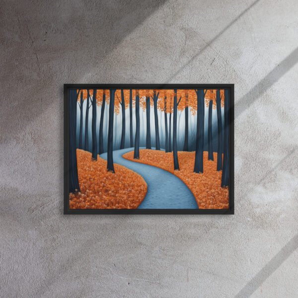Misty Blue Forest Canvas - Image 4