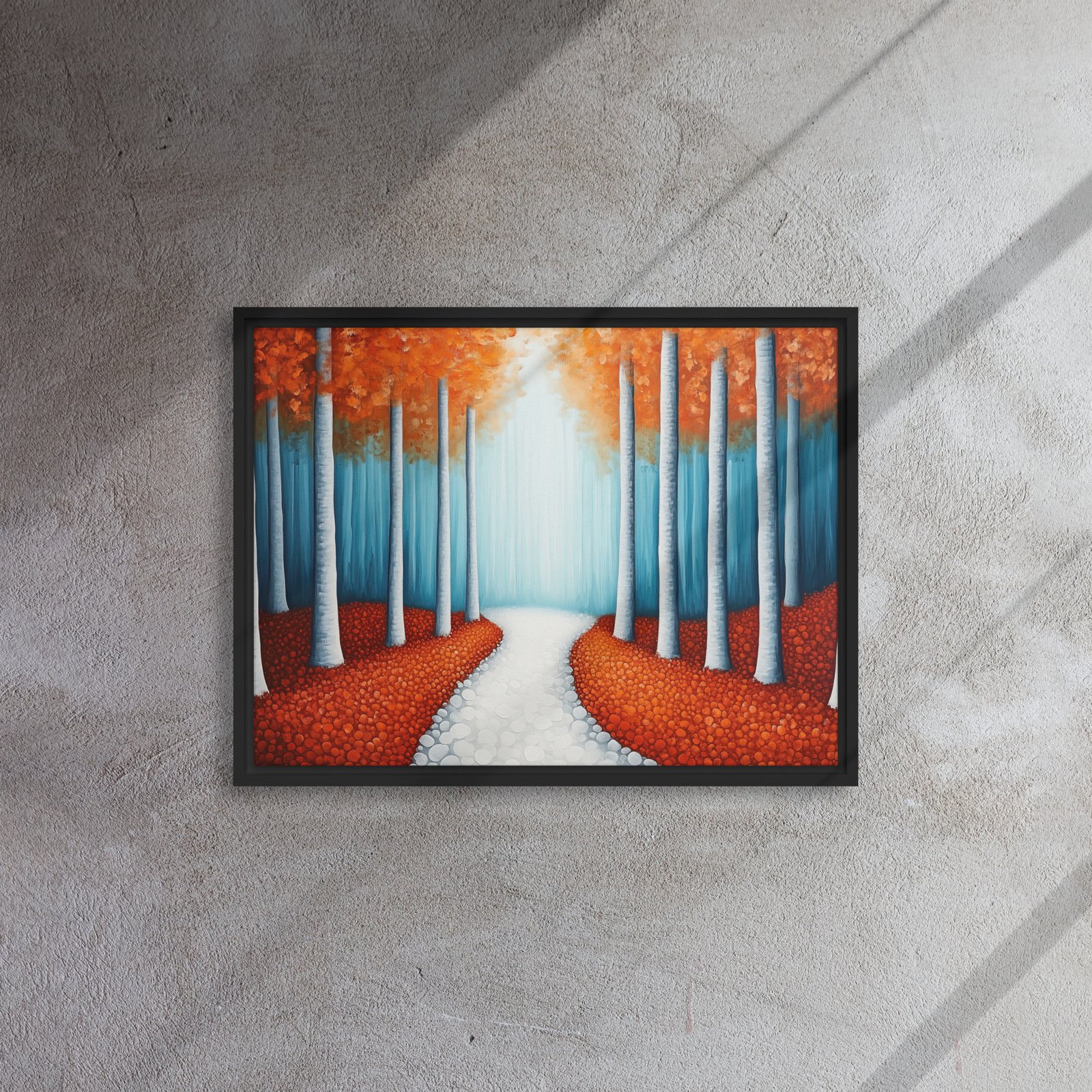 Sunlit Birch Forest Canvas - Image 4