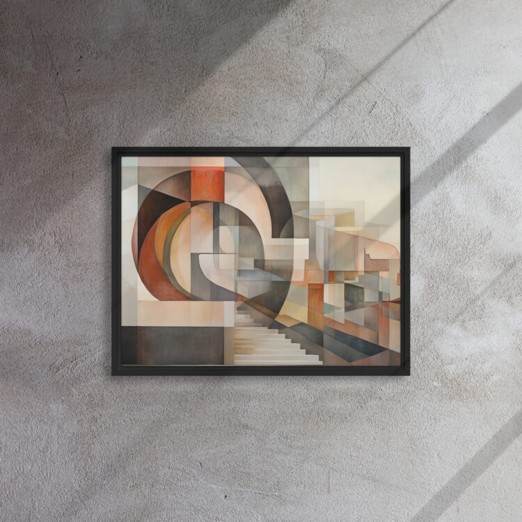 Cubist Stairway Abstract Art - Image 4