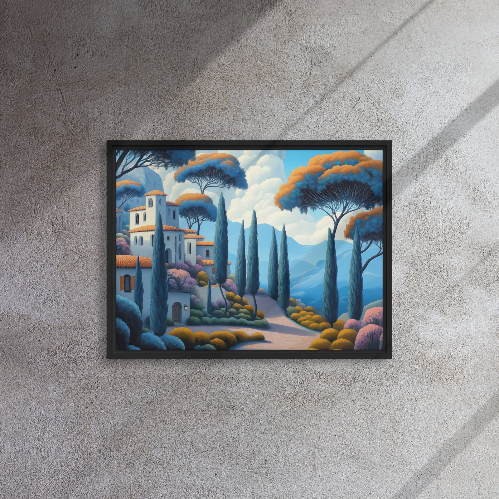 Mediterranean Hillside Village Art - Image 4