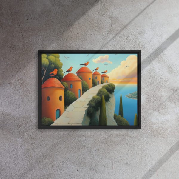 Seaside Village Birds Canvas - Image 4