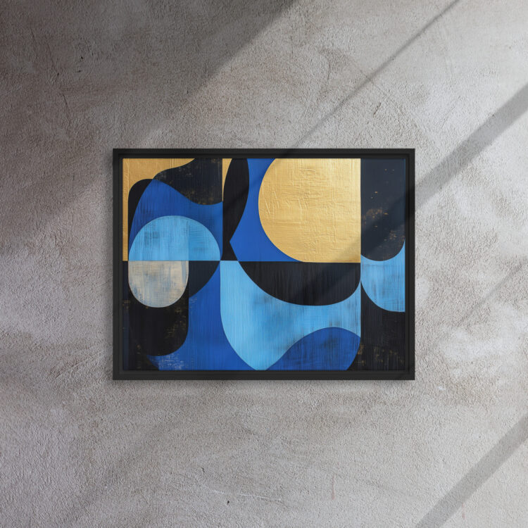 Azure Gold Harmony Art - Image 4