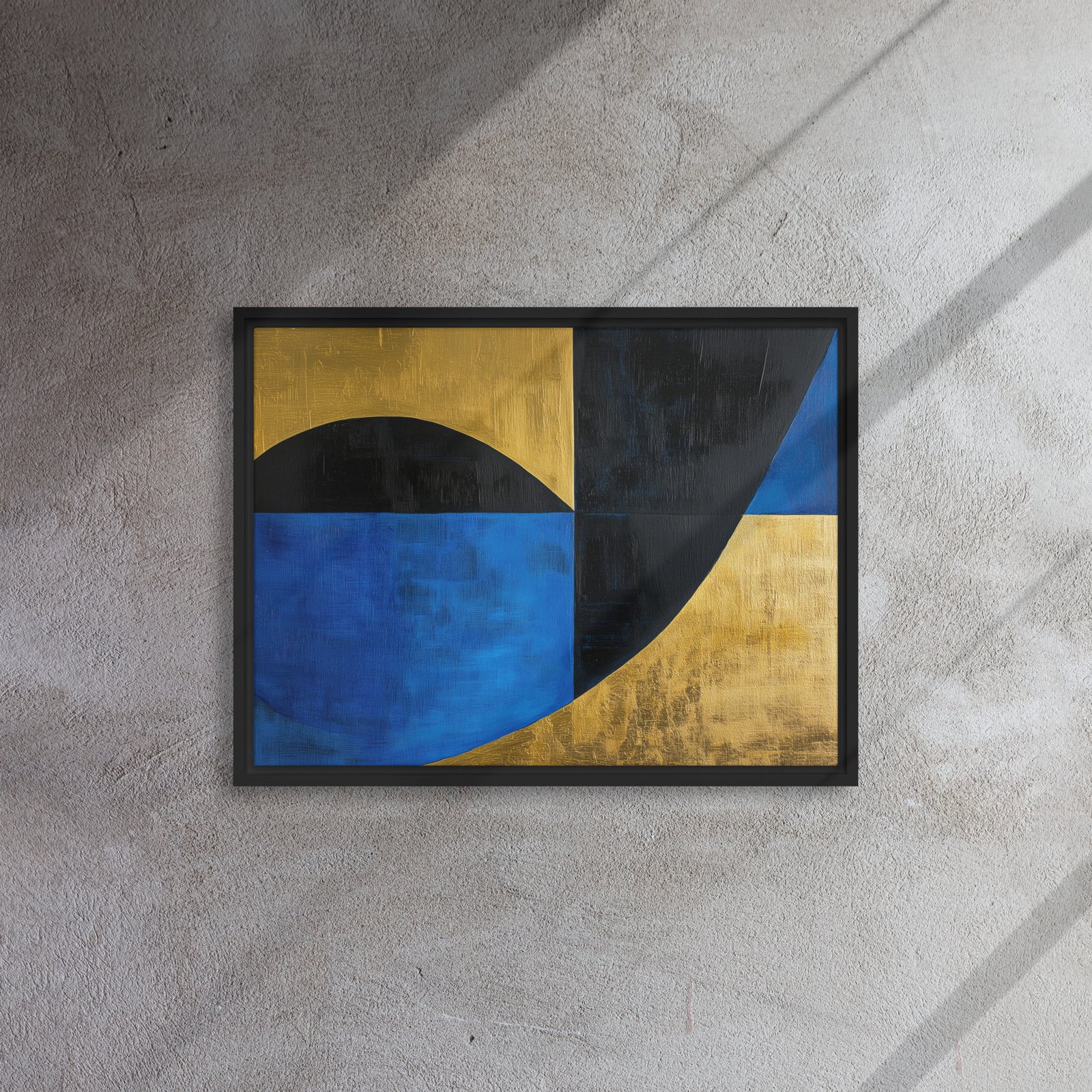 Blue Gold Geometric Fusion - Image 4