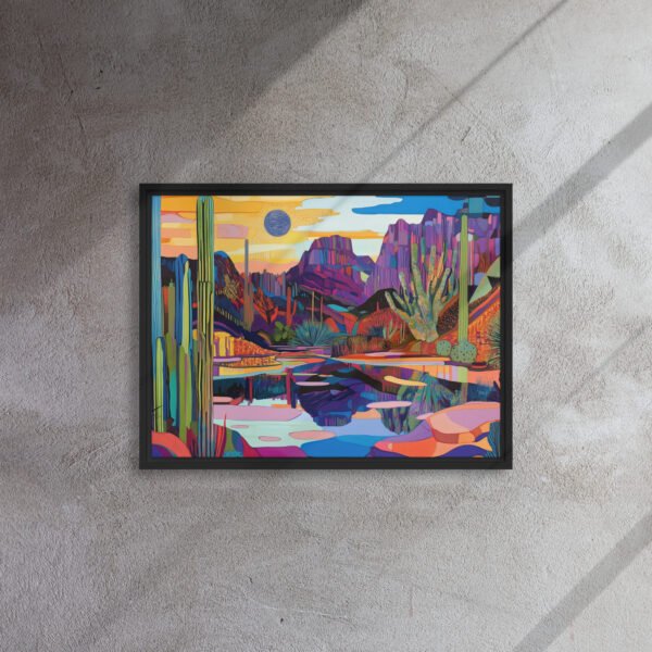Vivid Desert Mirage Canvas - Image 4