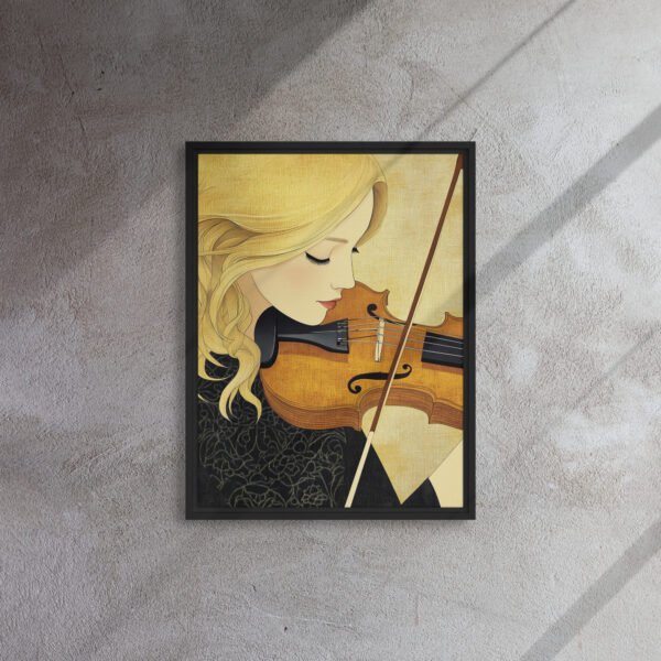 Golden Sonata Violinist Portrait - Image 4