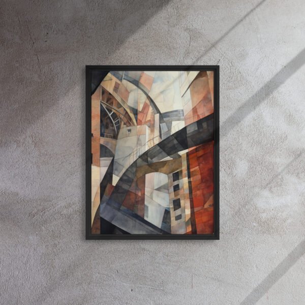 Cubist Urban Labyrinth Canvas - Image 4
