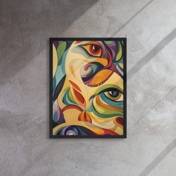 Vibrant Harmony Abstract Portrait - Image 4