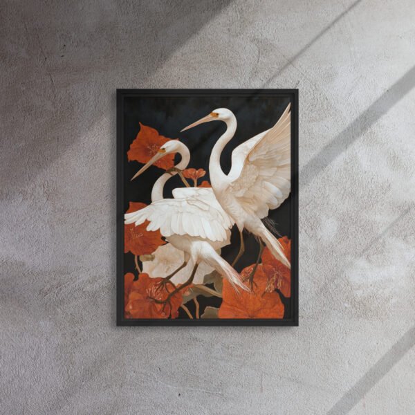 Ivory Heron Blossom Canvas - Image 4