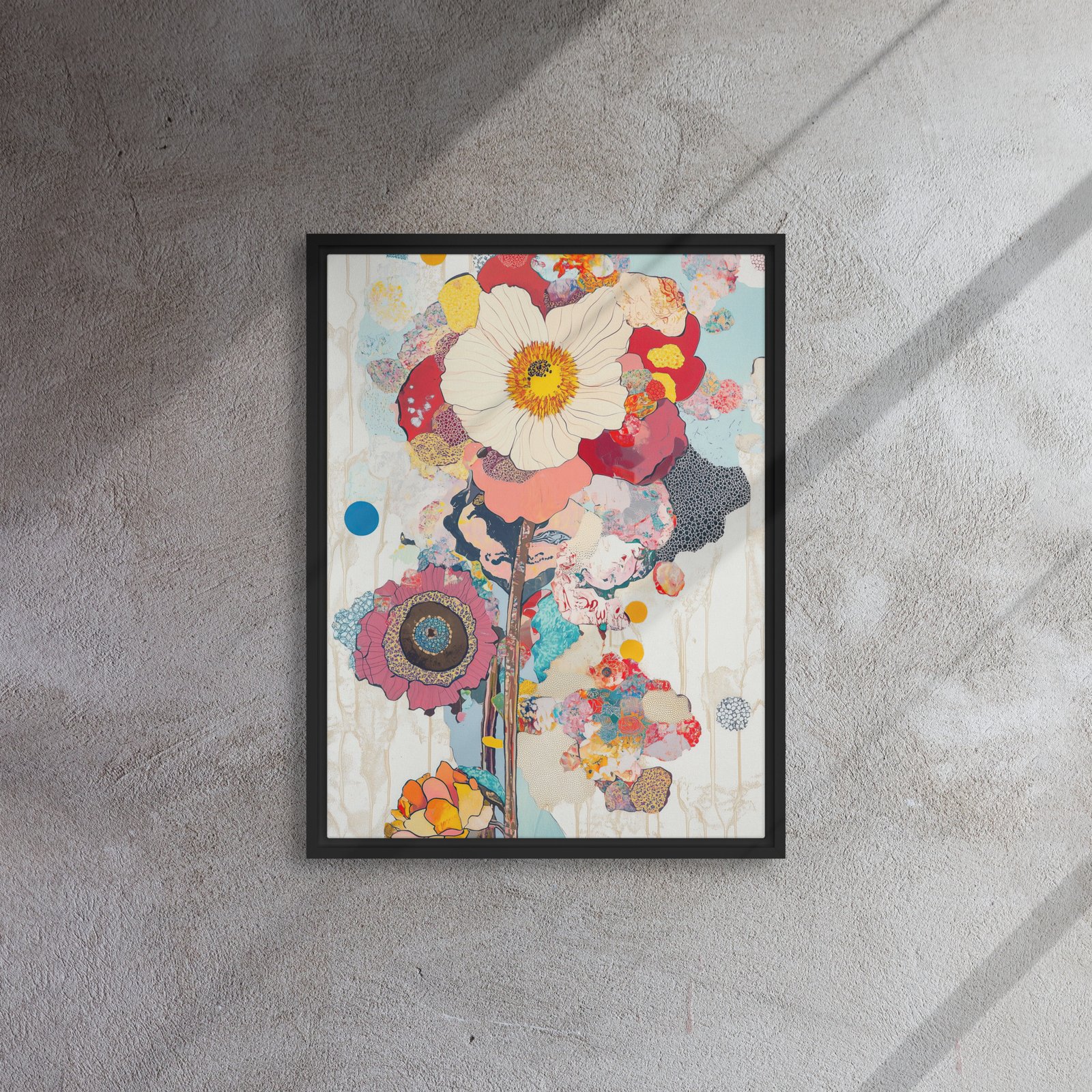 Vivid Poppy Collage Art - Image 4