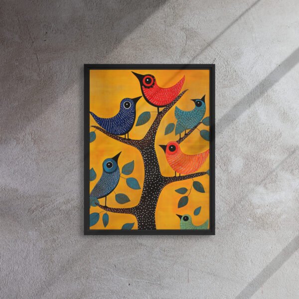 Folk Birds Tree Art - Image 4
