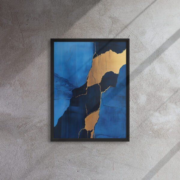 Sapphire Veins Golden Flow - Image 4