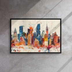 Vibrant Cityscape Wall Art