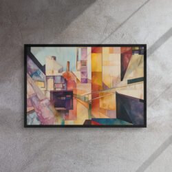 Geometric Urban Abstract Canvas