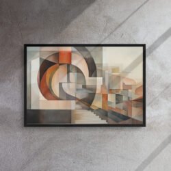 Cubist Stairway Abstract Art