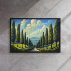 Cypress Avenue Dreamscape Art framed canvas print