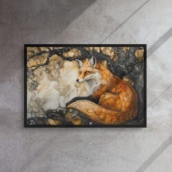 Amber Fox Woodland Canvas