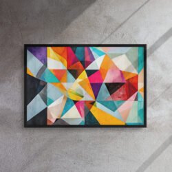 Prismatic Fusion Geometry Canvas framed canvas print