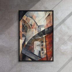 Cubist Urban Labyrinth Canvas