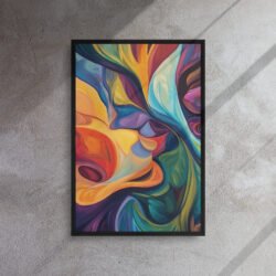Celestial Flow Abstract Canvas framed canvas print