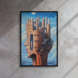 Moonlit Castle in the Clouds Art