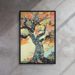Blossom Mosaic Dream Tree framed canvas print