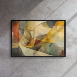 Ember Prism Confluence framed canvas print