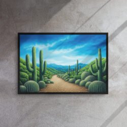 Desert Vista Sonata framed canvas print