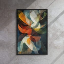 Petals in Shifting Light framed canvas print