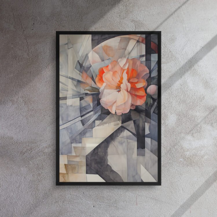 Flower in Unfolding Glass