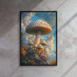 Kingdoms Under Mushroom Sky framed canvas print