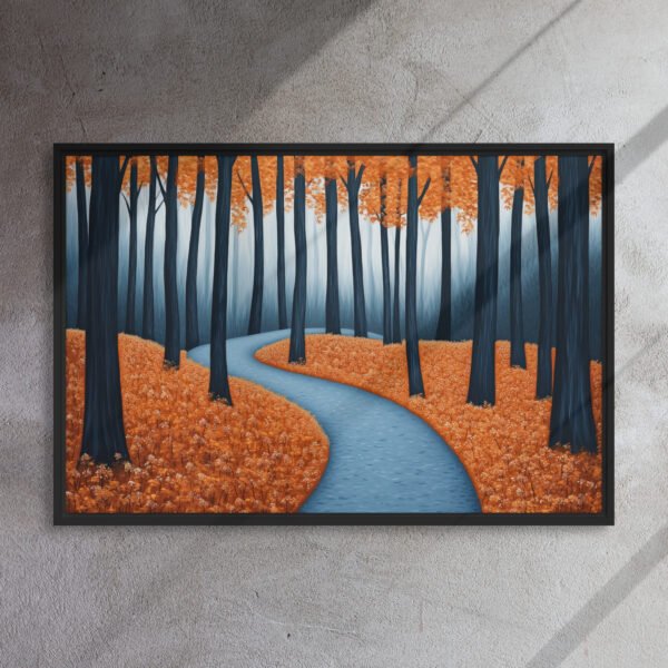 Misty Blue Forest Canvas - Image 5