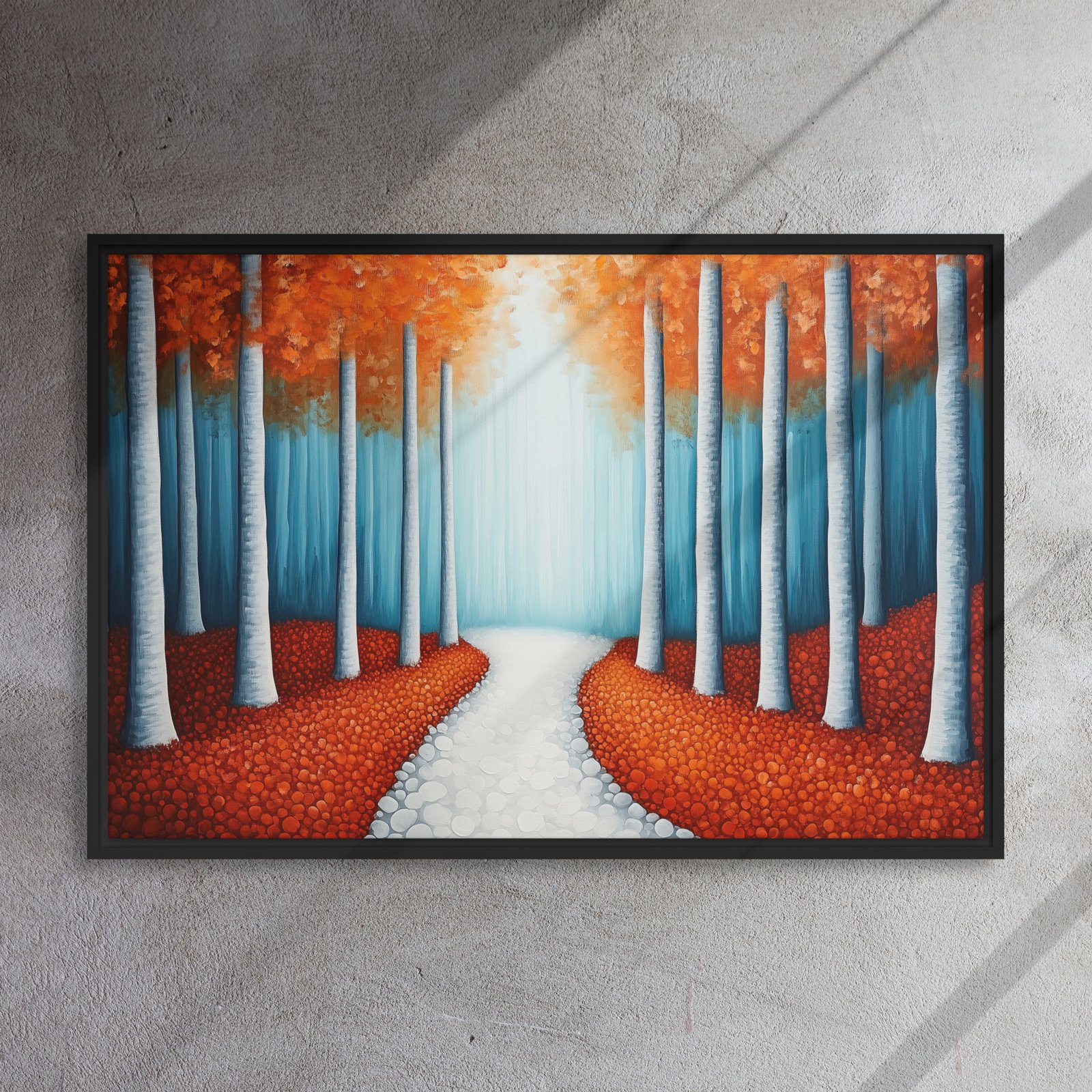 Sunlit Birch Forest Canvas - Image 5
