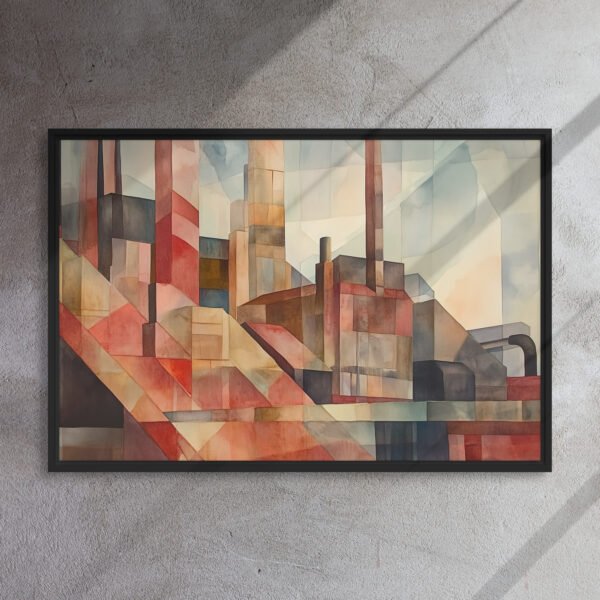 Industrial Geometry Abstract Art - Image 5