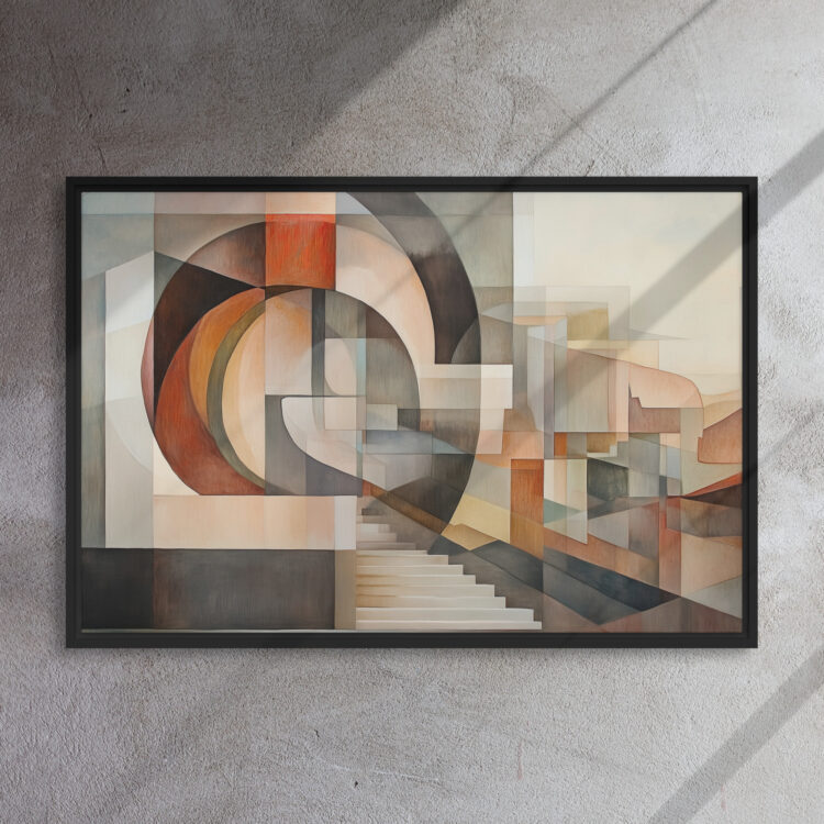 Cubist Stairway Abstract Art - Image 5