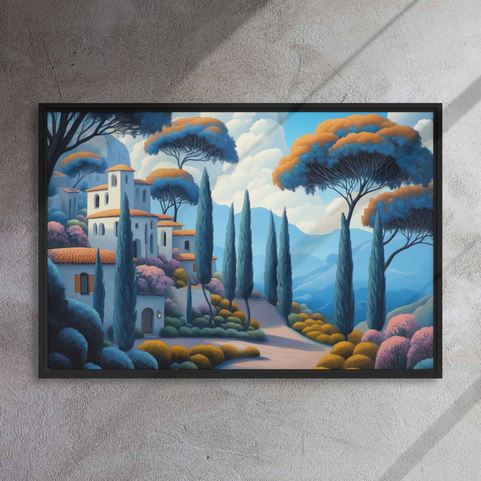 Mediterranean Hillside Village Art - Image 5