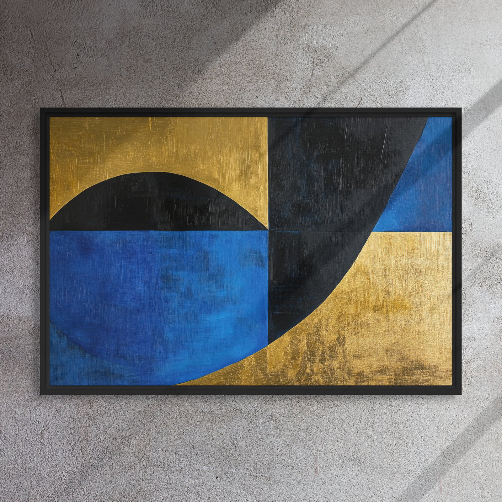 Blue Gold Geometric Fusion - Image 5