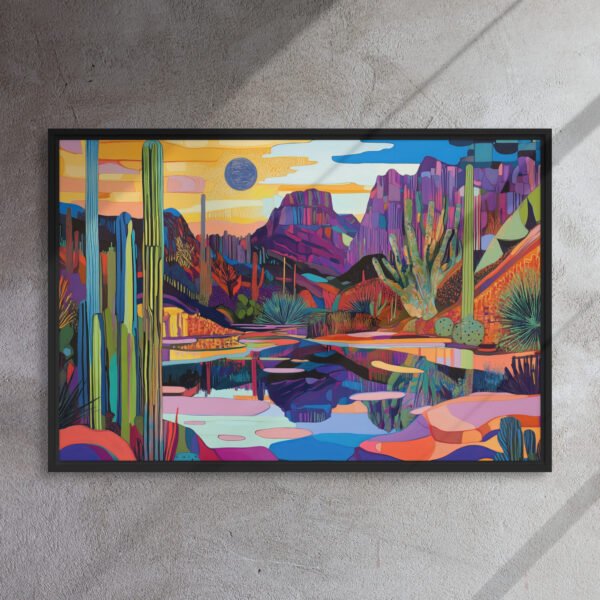 Vivid Desert Mirage Canvas - Image 5