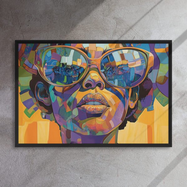 Vibrant Mosaic Portrait Canvas - Image 5