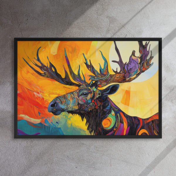Solar Majesty Moose Canvas - Image 5