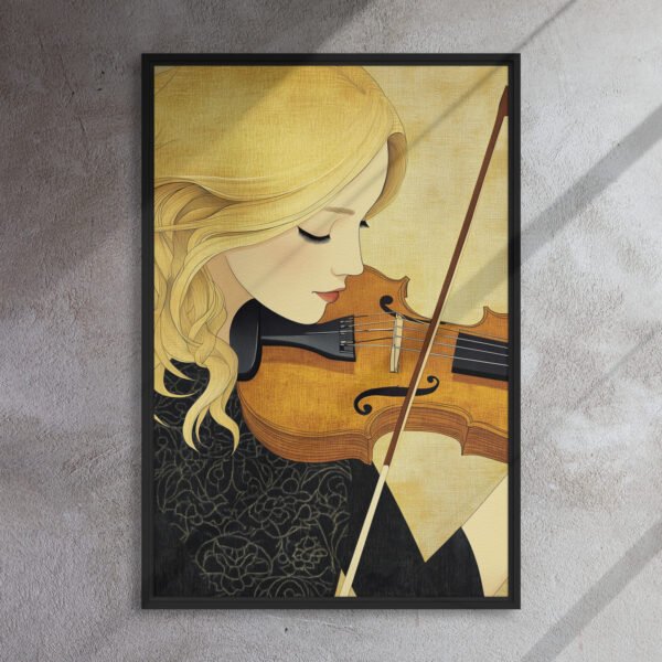 Golden Sonata Violinist Portrait - Image 5