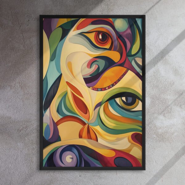 Vibrant Harmony Abstract Portrait - Image 5