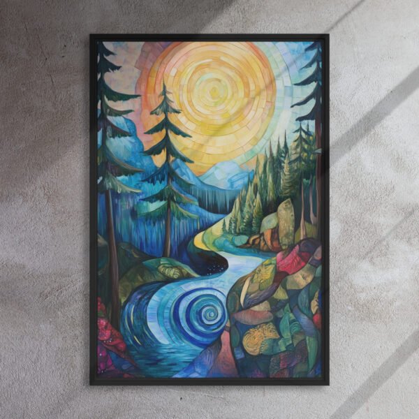 Spiral Sunburst Forest Stream - Image 5