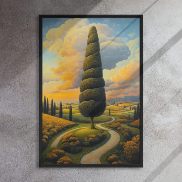 Golden Cypress Dreamscape Art - Image 5
