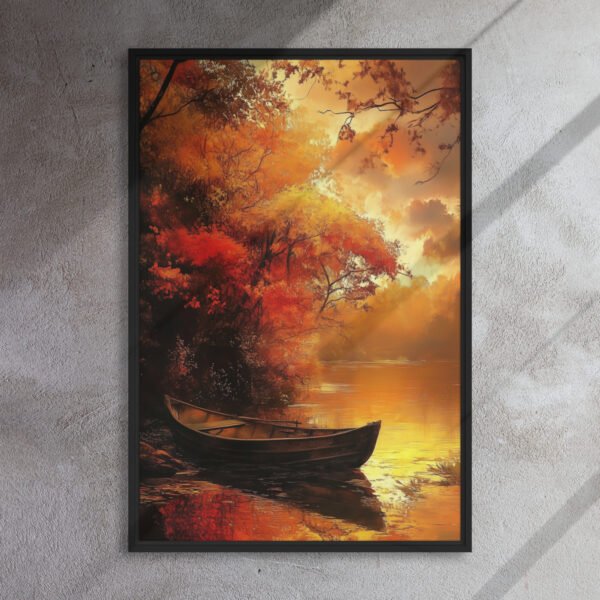 Amber Serenity Rowboat Canvas - Image 5