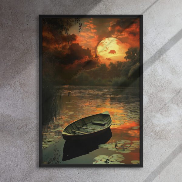 Sunset Rowboat Art - Image 5