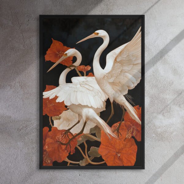 Ivory Heron Blossom Canvas - Image 5