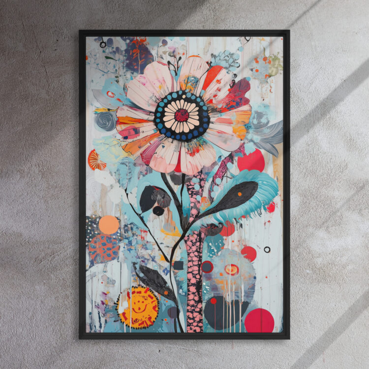 Vibrant Abstract Flower Art - Image 5