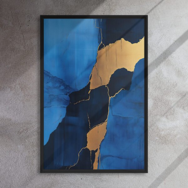 Sapphire Veins Golden Flow - Image 5