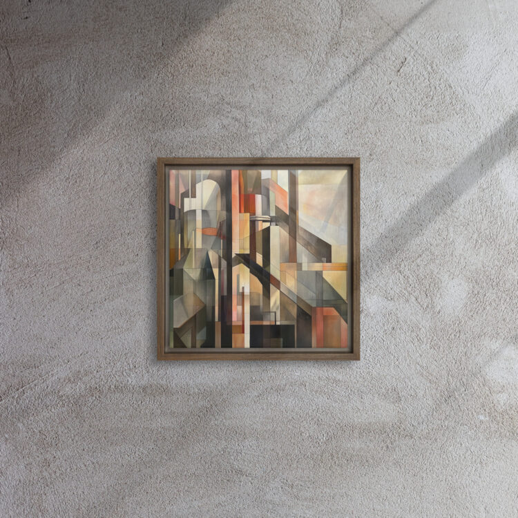 Cubist Urban Sunset Geometry - Image 3