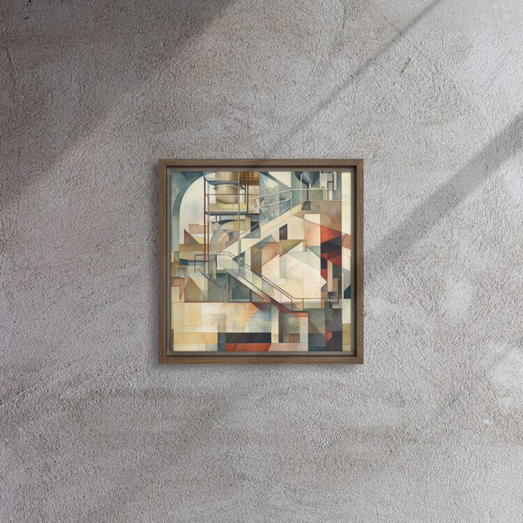 Industrial Cubist Stairway Vision - Image 3